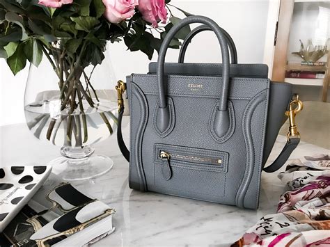 celine mini luggage vs nano|celine nano luggage shoulder bag.